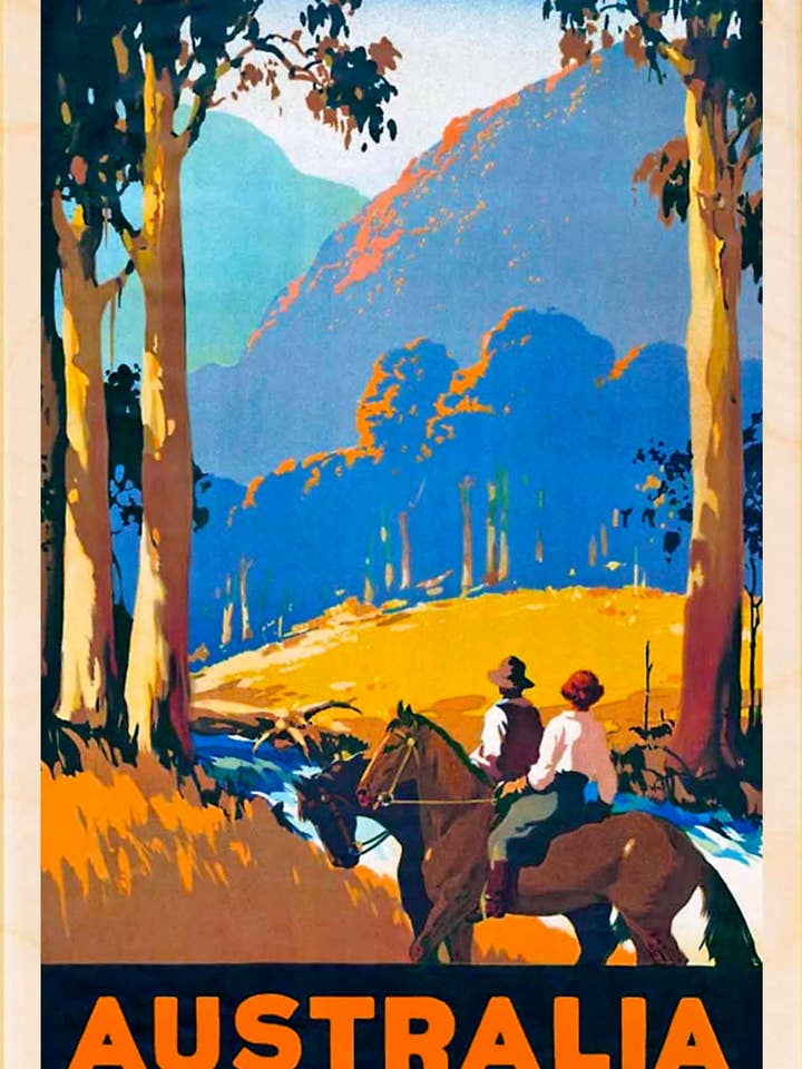 Australie - Souvenirs écologiques pour la vente par THE WOODEN POSTCARD COMPANY