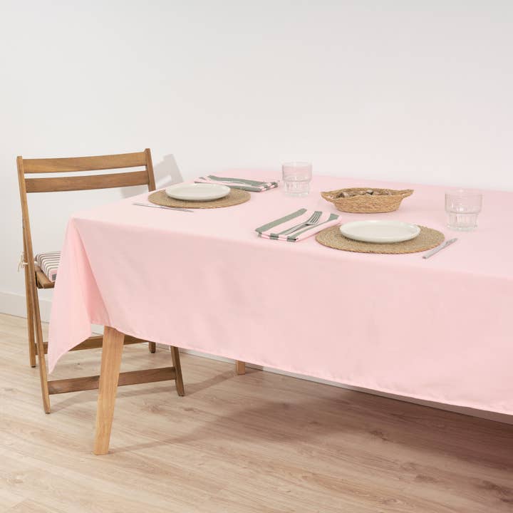 SG HOGAR - Vendita all'ingrosso Tovaglie - Tovaglia in tessuto jacquard tinta unita in jersey rosa