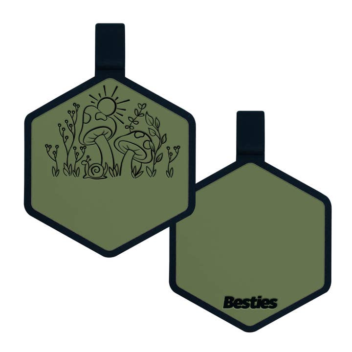 Besties Pets - Wholesale Pet Identification Tag - Dog - Fantastic Fungi Silicone Dog ID Tag