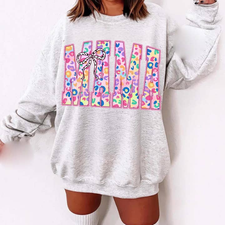 Påskemor Coquette Sløjfe Skjorte, Blomstret Mor Sweatshirt for engroshandel hos NVC Ecommerce LLC