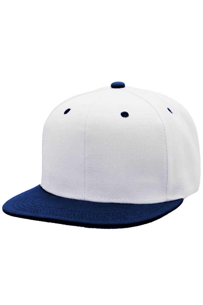 Cap Zone - Wholesale Flat Brim Cap - Unisex - Two Tone Twill Snap Back Flat Bill Cap13