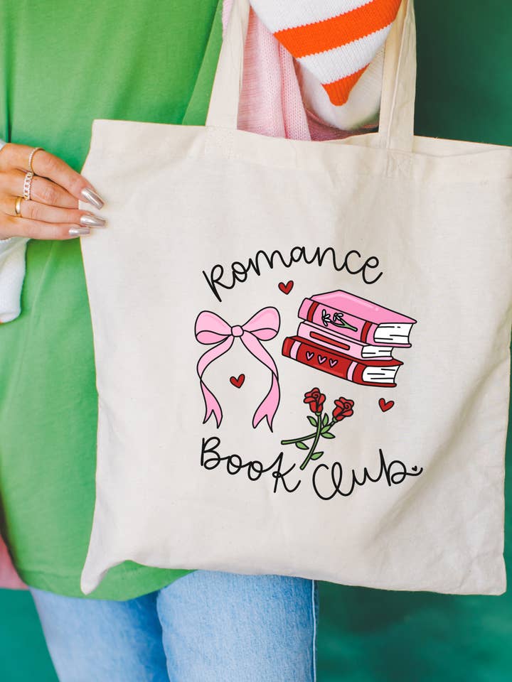 Sac fourre-tout du club de lecture de romans d'amour pour la vente par Seven hearts shop