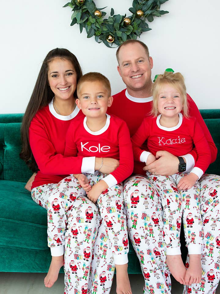 Erwachsene Weihnachts-Pyjamas mit Motivdruck für den Großhandel von Love That Cotton
