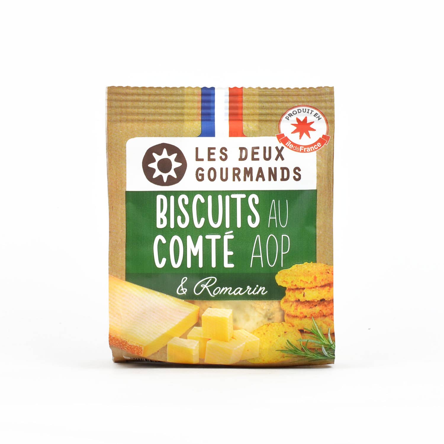 LES DEUX GOURMANDS - Wholesale Crackers - Comte AOP cookies — 35g bag1