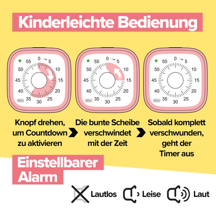 Brainstream - Wholesale Wind-Up Toy - Kids - Visual Timer / Rainbow Ride5
