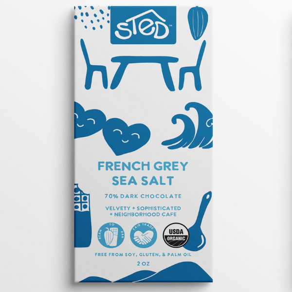 Sted Foods - Wholesale Chocolate Bar - French Grey Sea Salt1