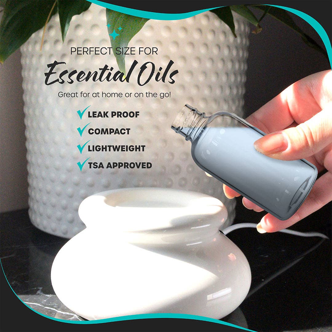 Nevlers - Wholesale Jar - Nevlers 2 oz Boston Round Clear Glass Bottles (Set of 48) | Includes Funnel, Brush, Shrink Wrap, Labels and Marker7