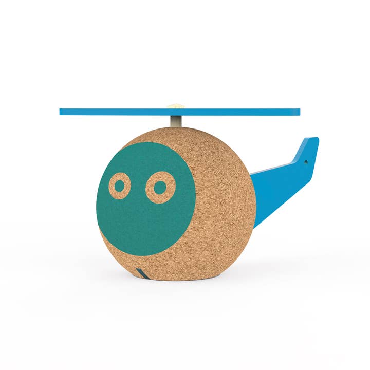 ELOU by Valoris - Wholesale Wood Toy - Kids - Cork helicopter