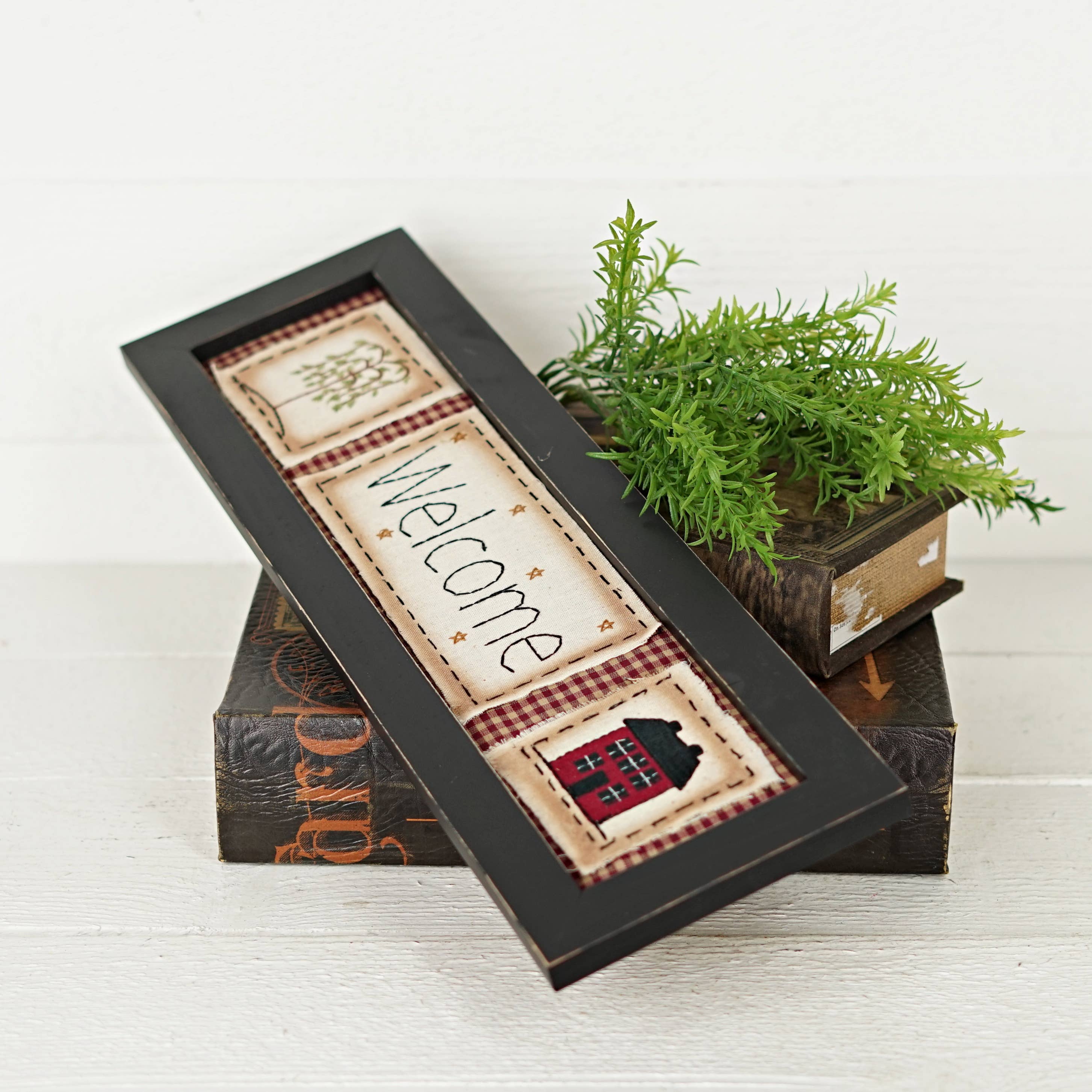 Impressive Enterprises, Inc. - Wholesale Sign - M5557- Country Sampler-Tree and House-20"Lx6"Wx0.5"Thick4