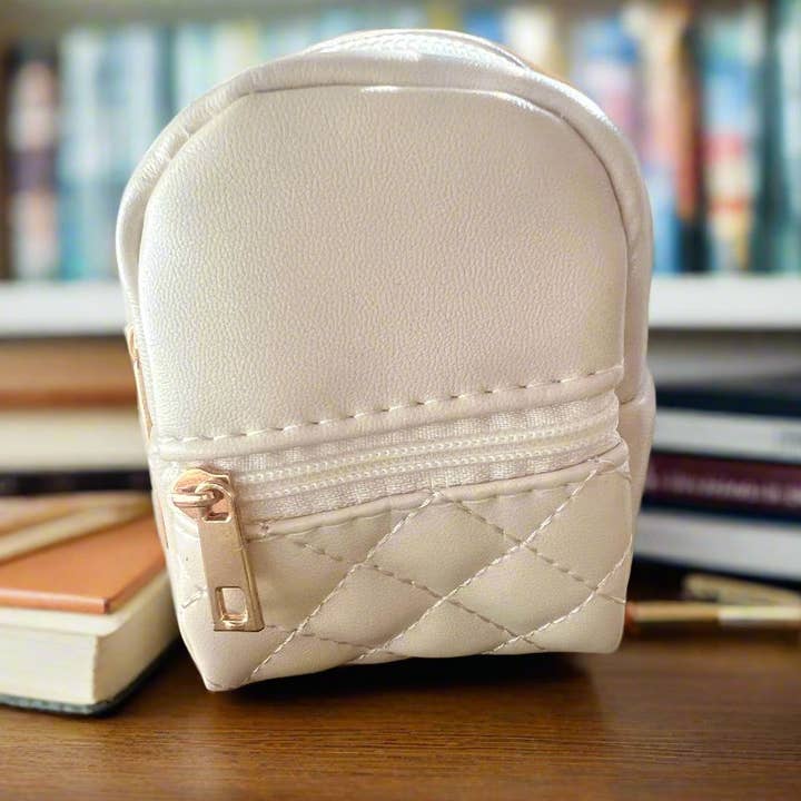 Will & Purpy – wholesale Purse/Bag Accessory - Unisex – Jackie Mini Makeup/Wallet Keychain Micro Backpacks Charm