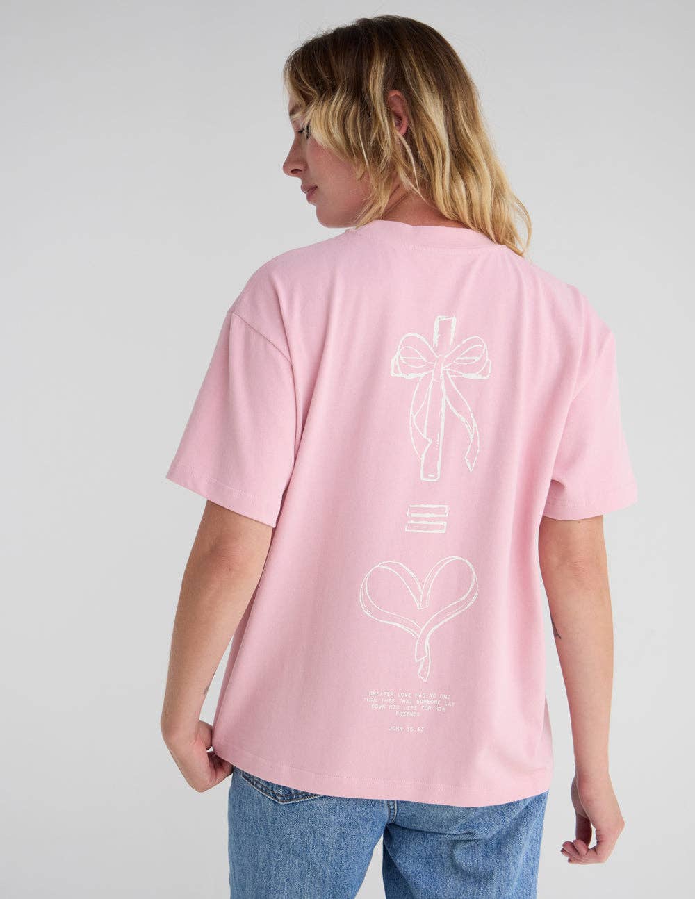 Elevated Faith - Wholesale Screen Printed T-Shirt - Women's - No Greater Love Unisex Tee1