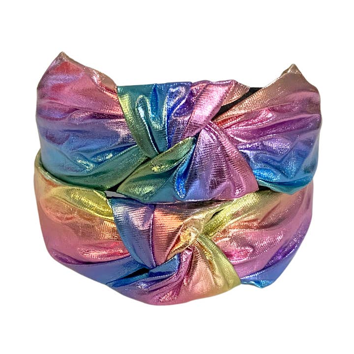 Valois Designs - Wholesale Fashion headband – women's - Rainbow Metallic Headband0