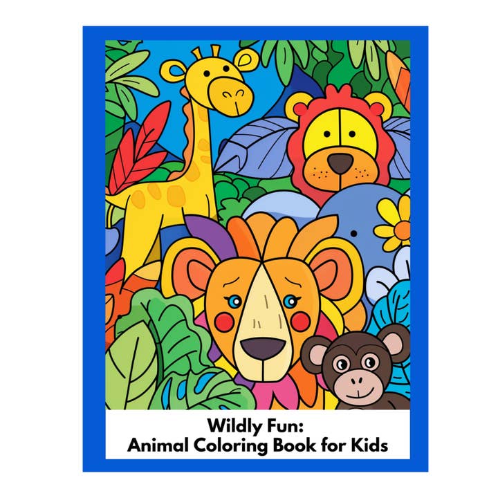Larsen Falls Gifts and Publishing - Wholesale Coloring Book - Kids & Baby - Wildly Fun Animal Coloring Book For Kids