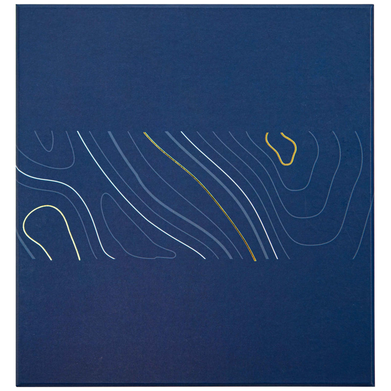 Deffrennes - Vendita all'ingrosso Confezioni regalo - Scatola di cartone quadrata blu Abyss 21x19,5x10,5 cm4