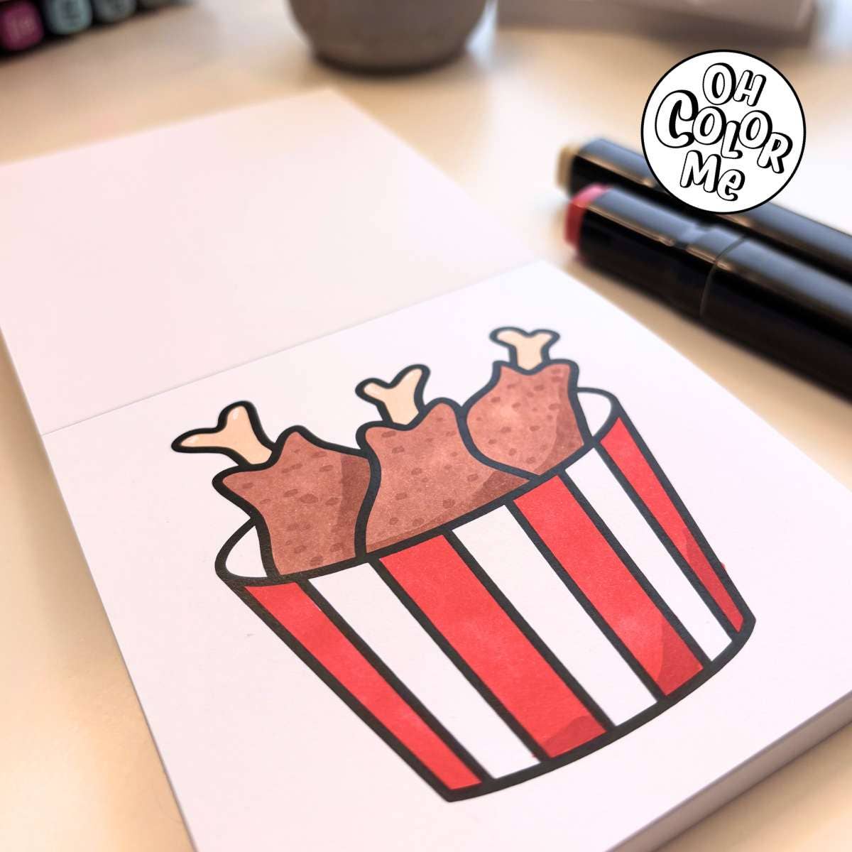 Oh Color Me - Vente Livre de coloriage et d'activités pour adultes - Mini Livre de Coloriage Sucré & Salé, ÉDITION MISE À JOUR 4"x4"5