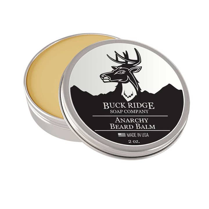 Anarchy Beard Balm for wholesale by Buck Ridge Soap Company