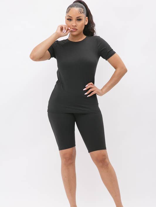 Ensemble short Solid Biker pour la vente par Boswell