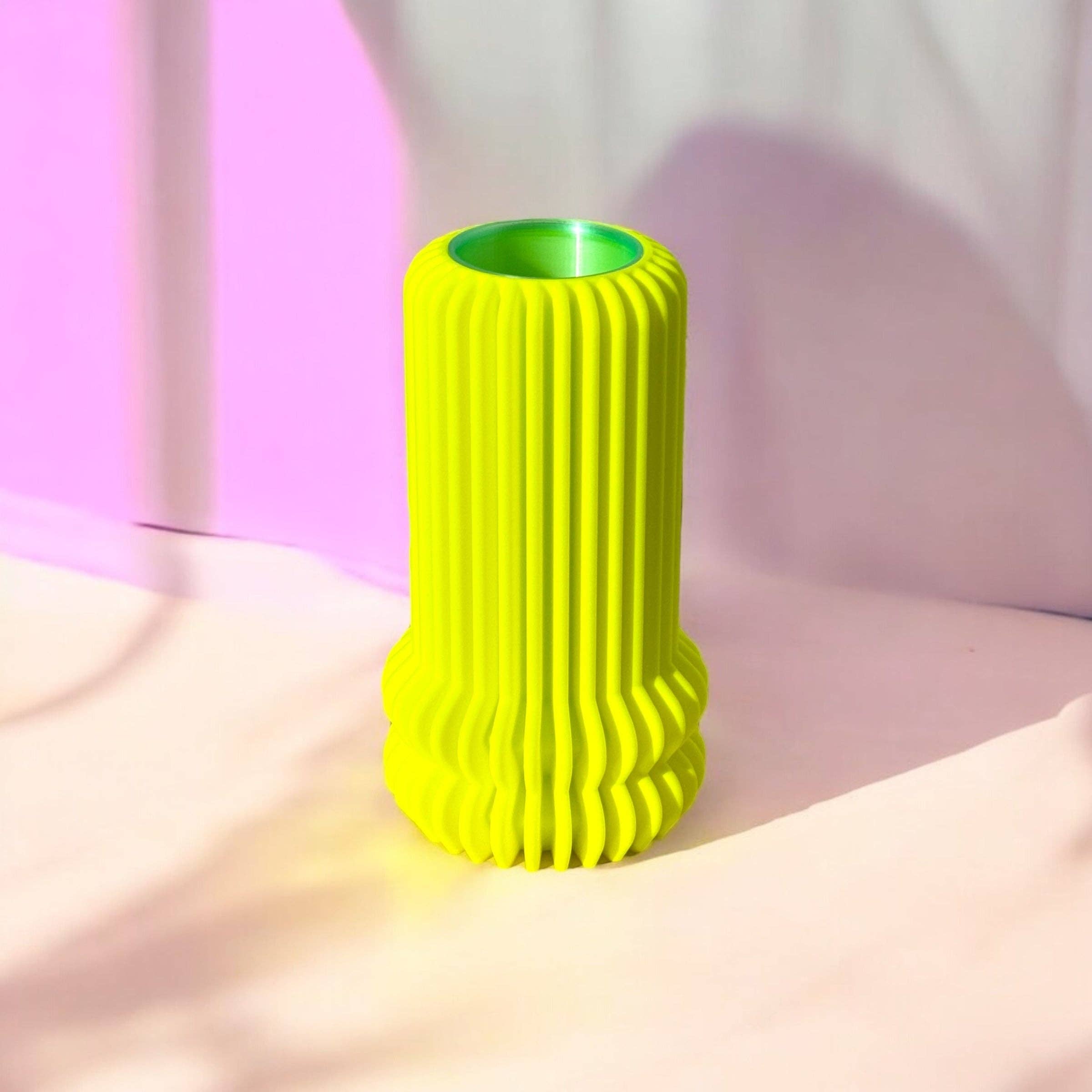 Pink Stories - Wholesale Vase - Whimsy 100% * Neon Yellow1