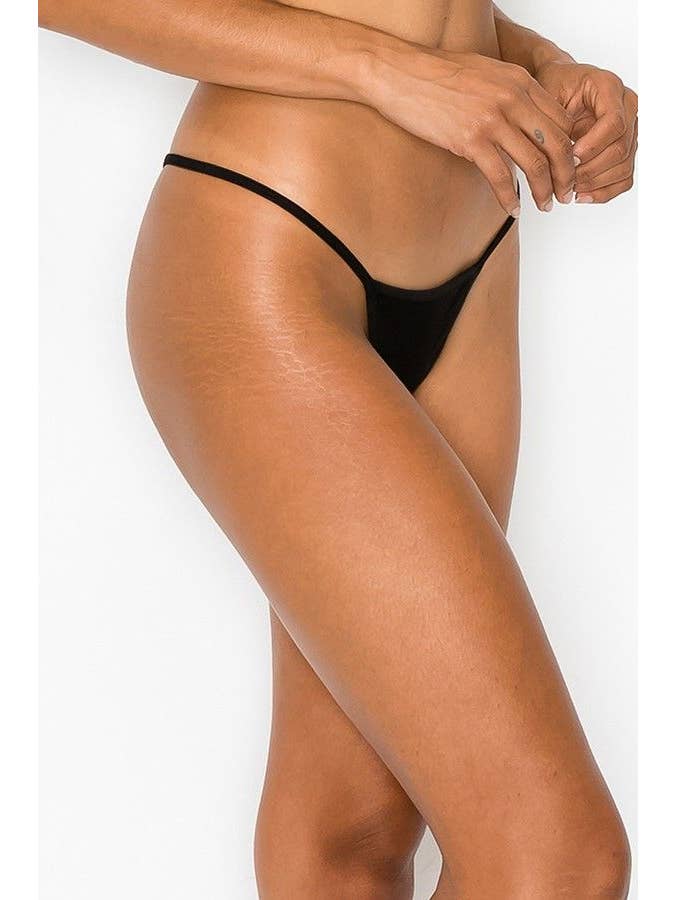 Lingerie Mart - Wholesale Underwear - Women's - Killer Legs Lady's Premium G-String Thong UWPG002-BLK2