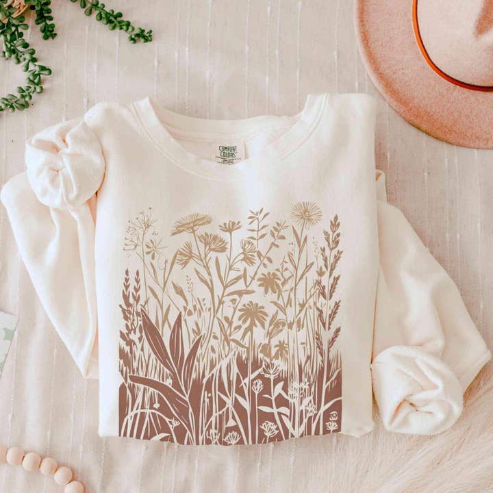 Wild Nature Sweatshirt | Graphic Sweatshirt | Granola Girl for wholesale by Sisterly Gifts Shop