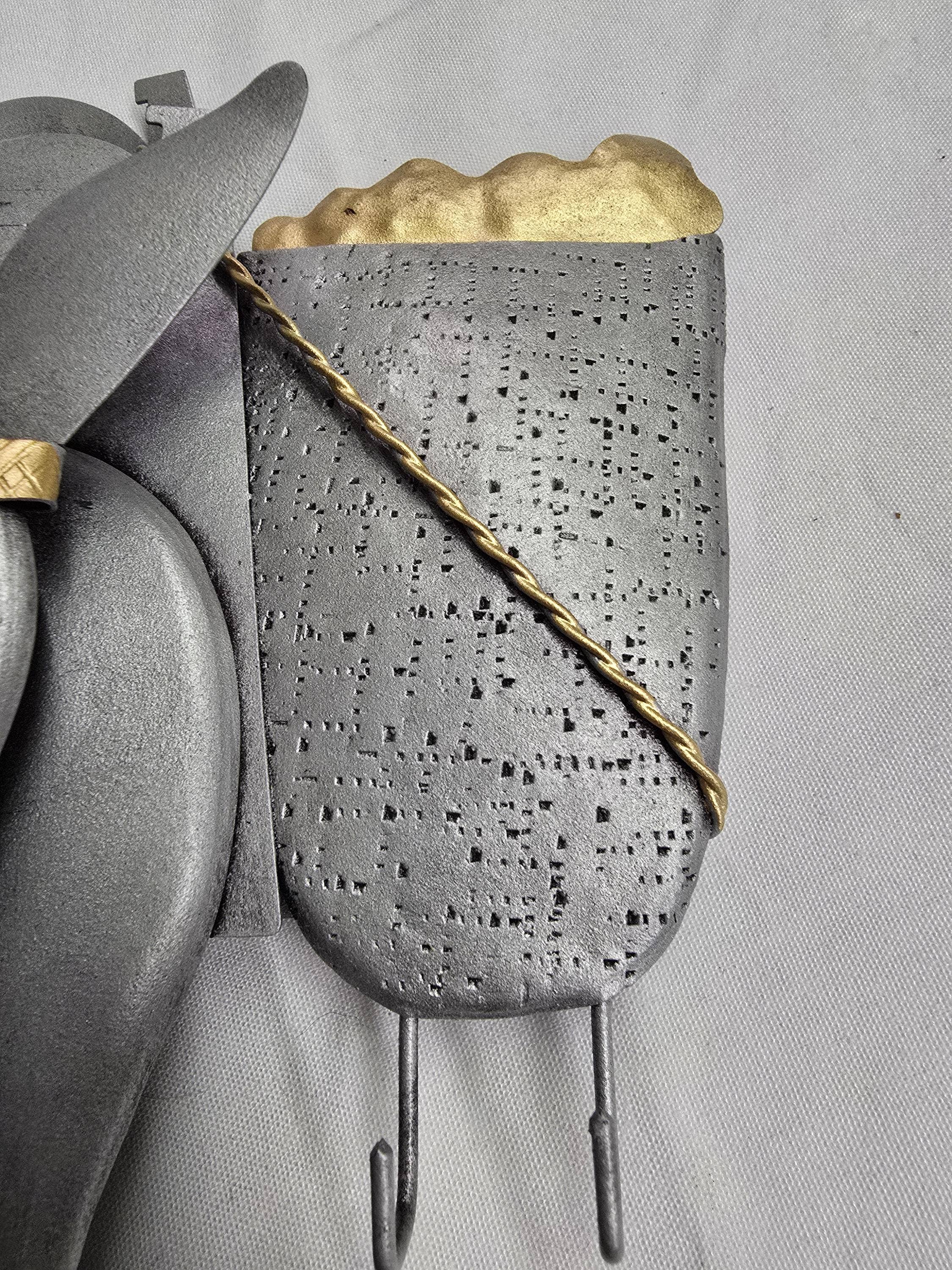 2 Greeks Inc - Wholesale Sculpture - Handcrafted Wrought Iron 3D Donkey Key Holder3