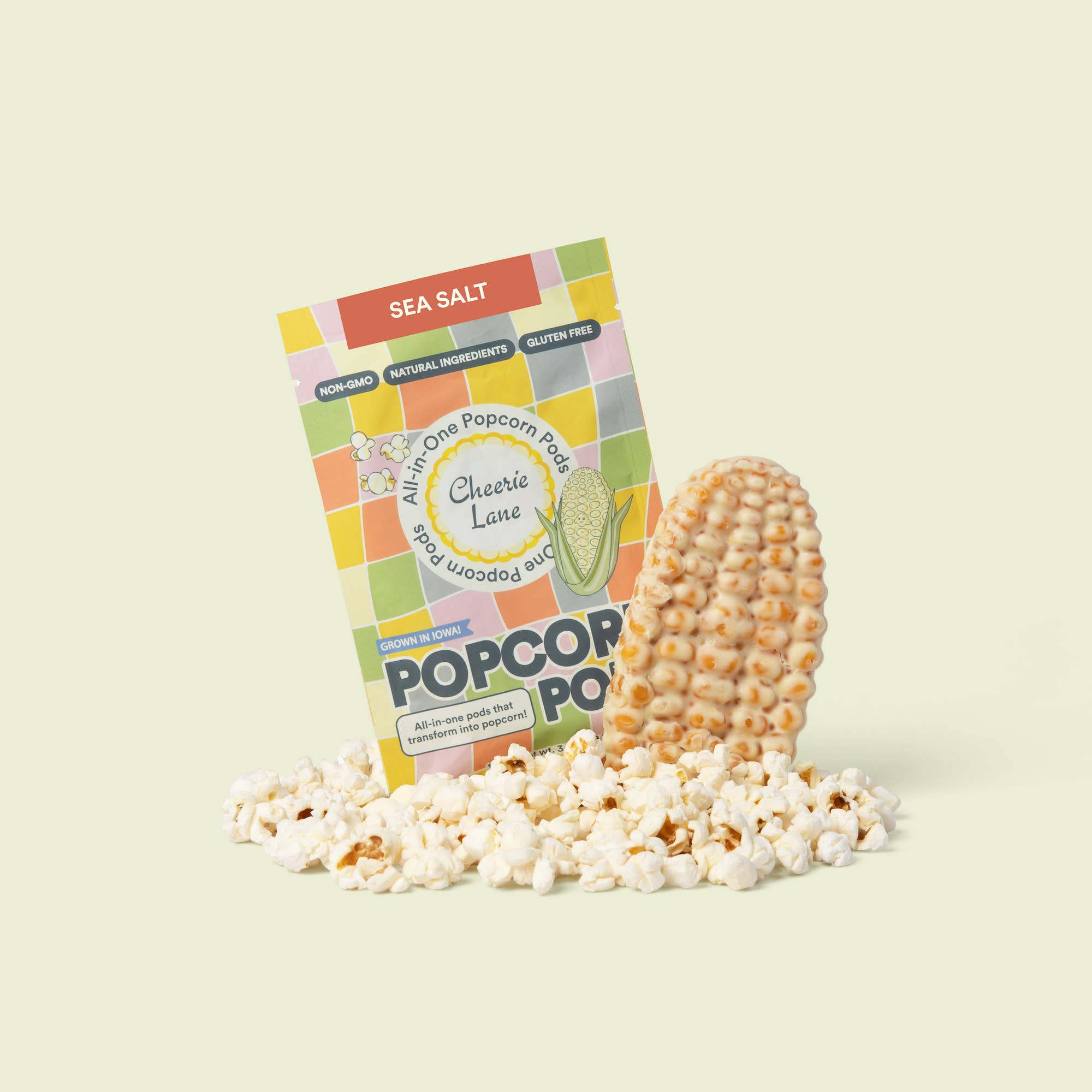 Cheerie Lane - Wholesale Popcorn - Sea Salt Popcorn Pod Pack1