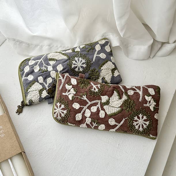 Borsa Piccola Multiuso Ricamo Botanico per la vendita all'ingrosso da parte di Tourtiwi