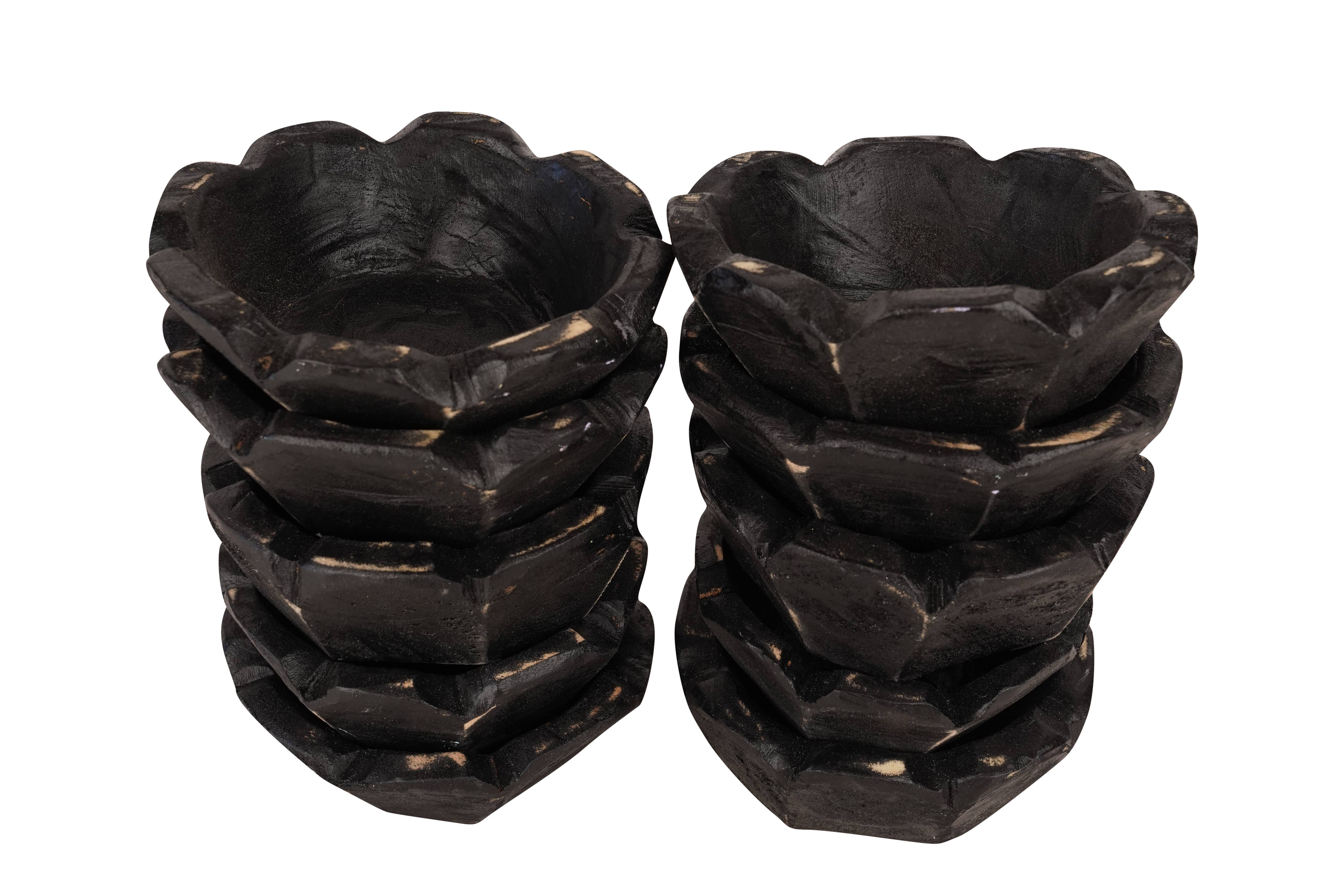 My Amigos Imports - Wholesale Candle holder - Stubby™ Mini Flower Dough Bowl-Candle Ready-6 inches1