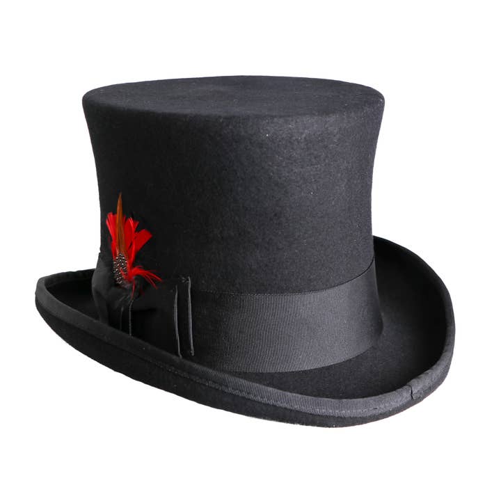 Western Fashion - Wholesale Fedora - Men's - Steampunk TOP Hat-6in Height