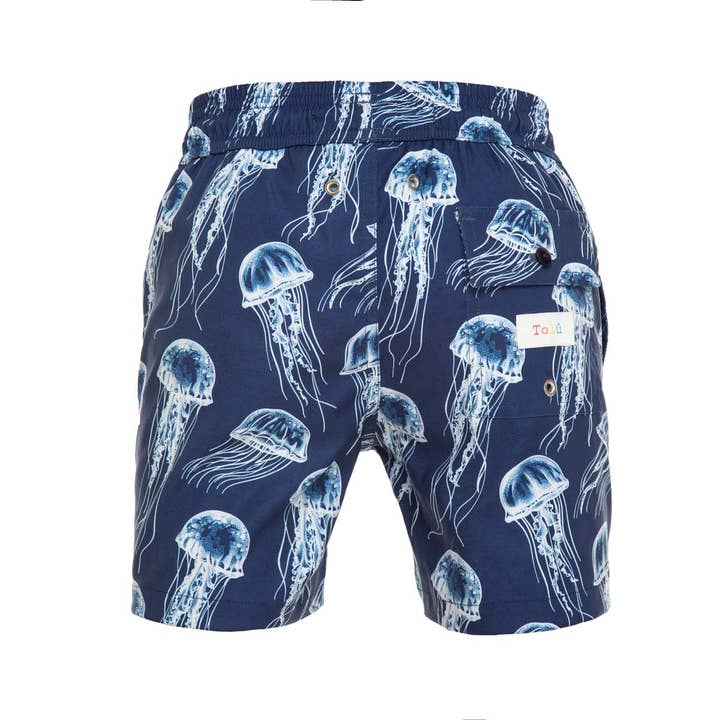 Tolu Australia - Wholesale Swim Shorts - Kids - Blue Jellyfish Boy's Swim Shorts