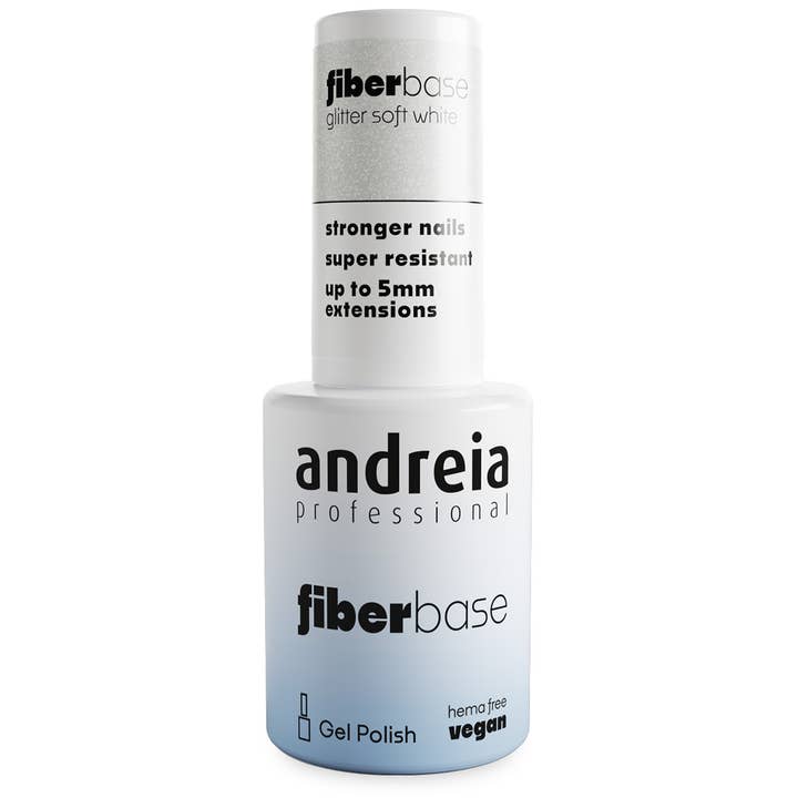 Andreia Professiona Gel Polish Fiber Base - 06 Glitter Soft White for wholesale by Andreia Professional