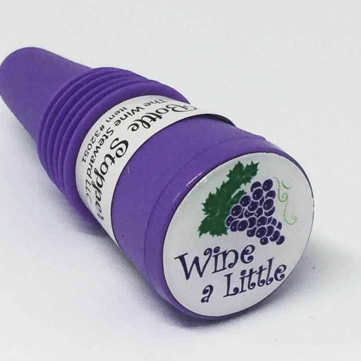 Wine A Little Bottle Stopper for wholesale by The Wine Steward LLC