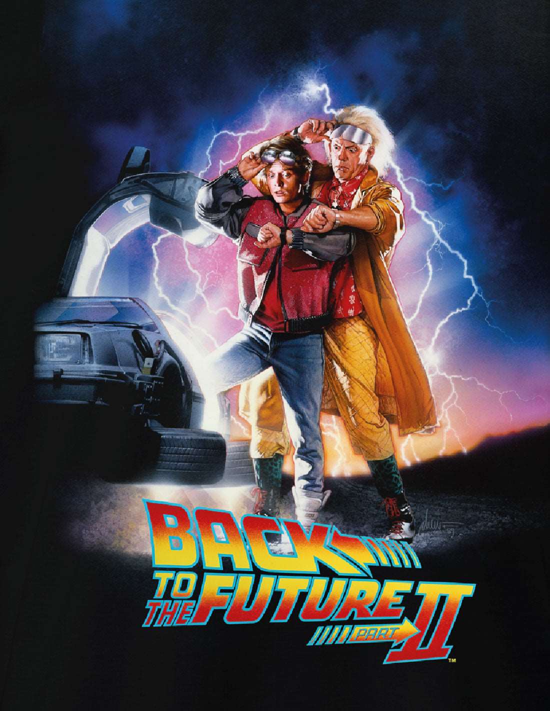 Noir T-shirt Retour vers le futur - BTTF 2 Poster en vente sur Faire2