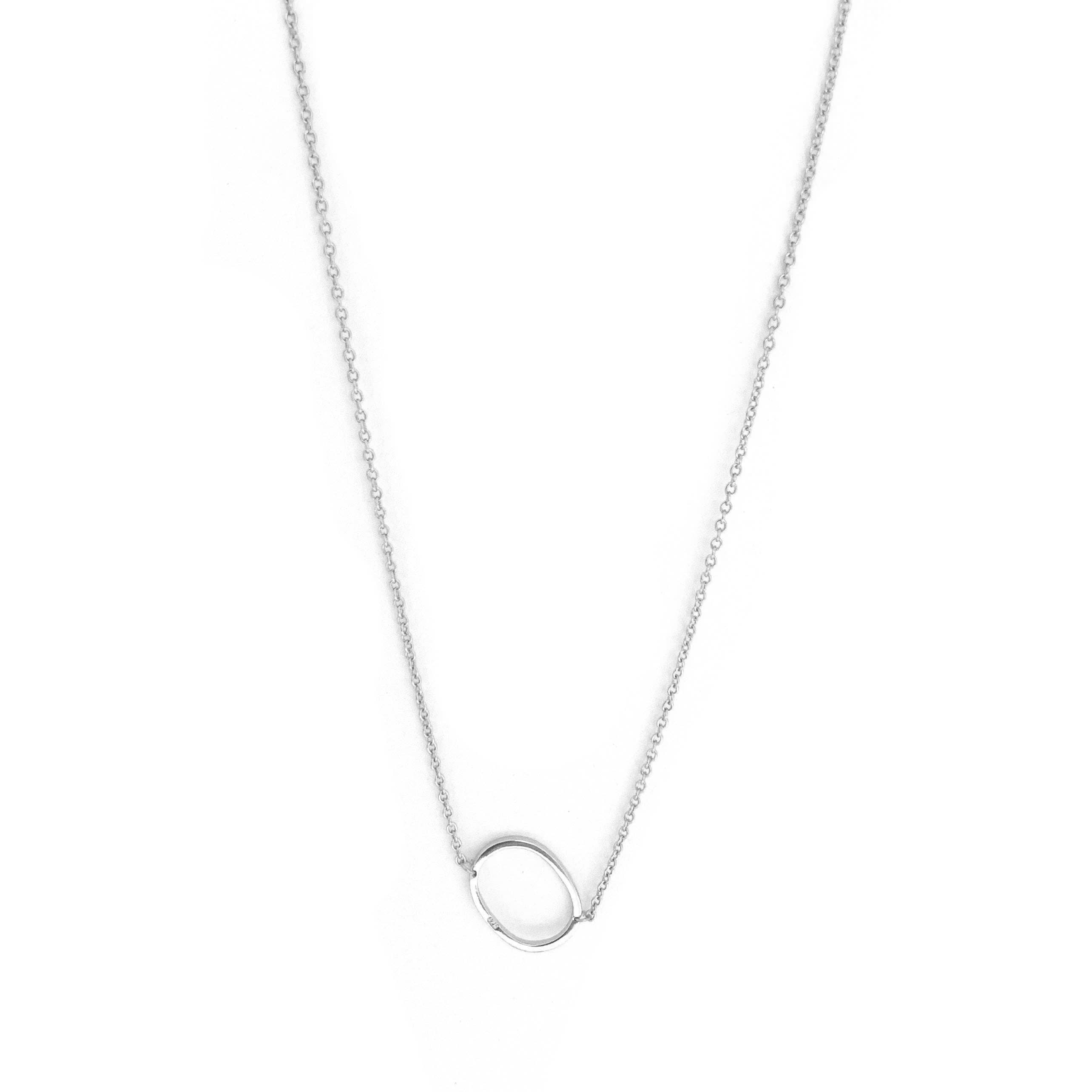 Marlyn Schiff - Wholesale Pendant/Charm Necklace - sterling silver sideways initial necklace4