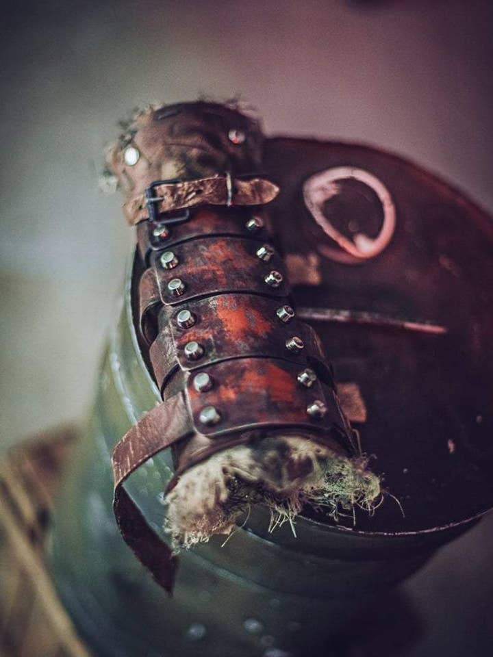 Outcast Props - Wholesale Costume - Men's - Post Apocalyptic Steel Bracers