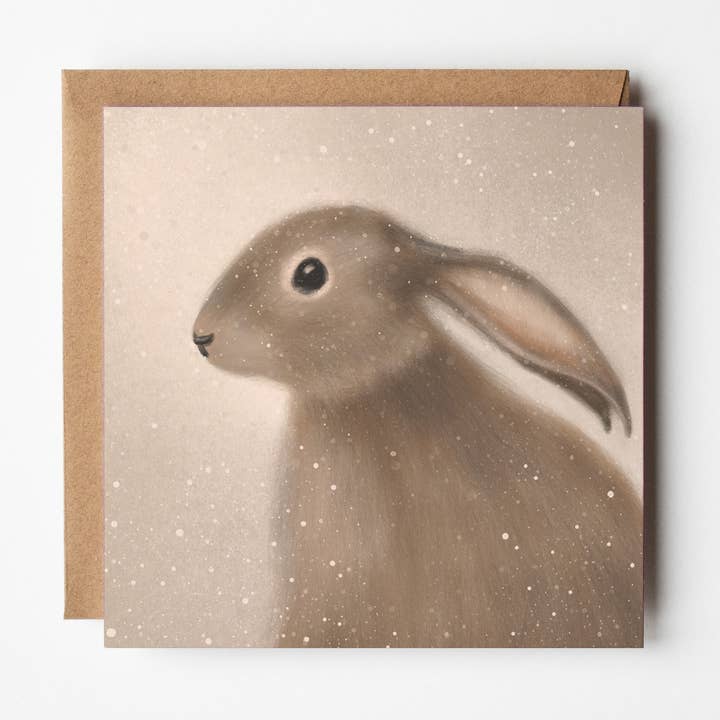 Hare Greeting Card for wholesale by Jo Couch