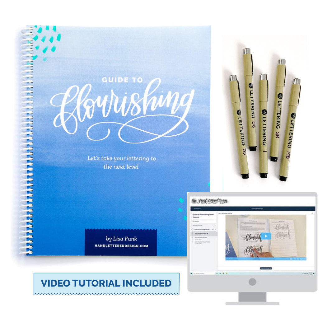 Hand Lettered Design - Wholesale DIY Craft Kit - Guide to Flourishing Kit11