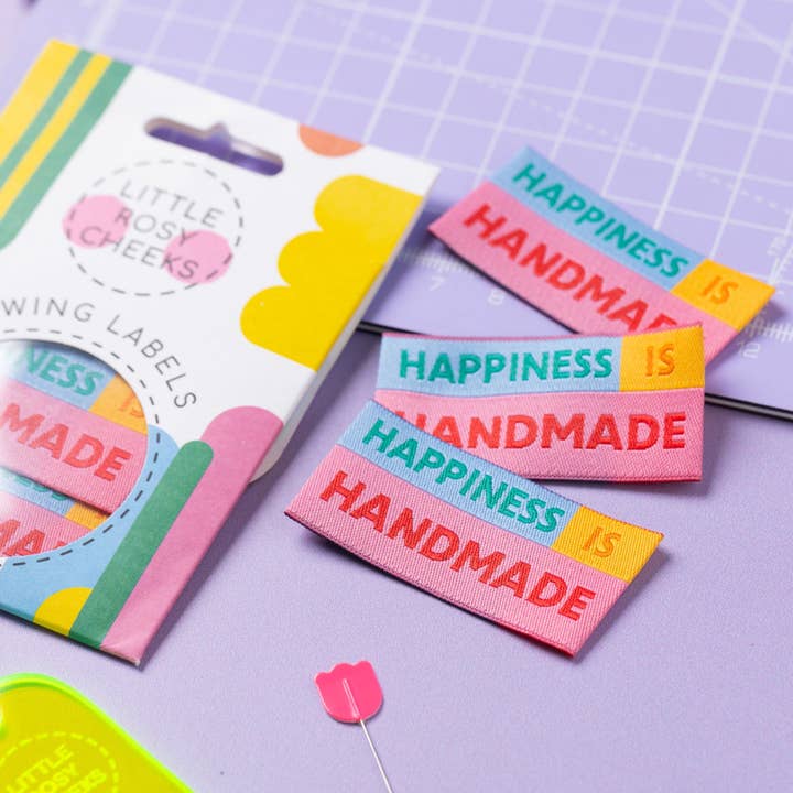 Little Rosy Cheeks - Wholesale Craft Supplies - HAPPINESS IS HANDMADE - Sewing Labels Tags1