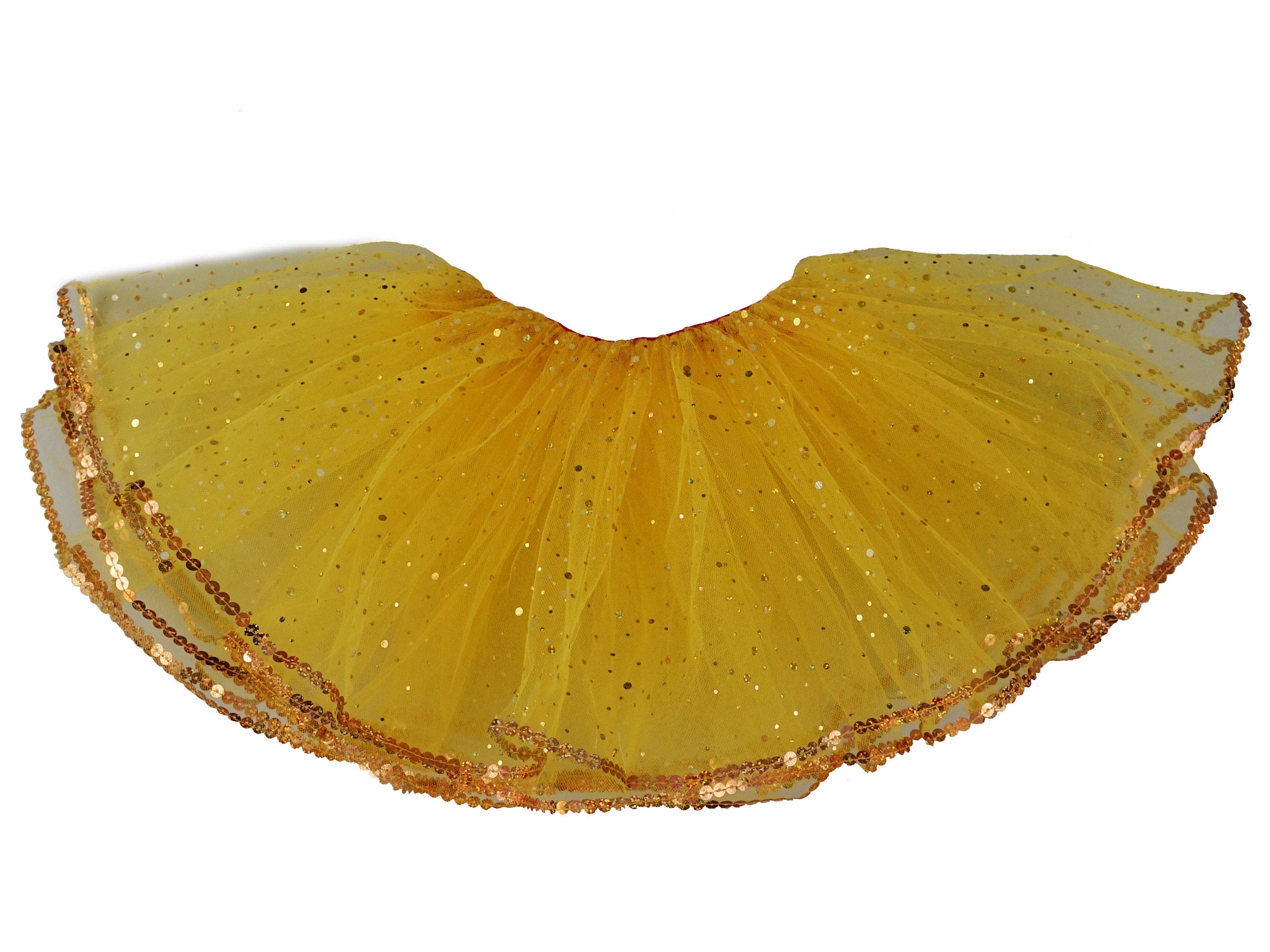 Wenchoice - Wholesale Tutu - Kids - Yellow Glitter Reversible Tutu