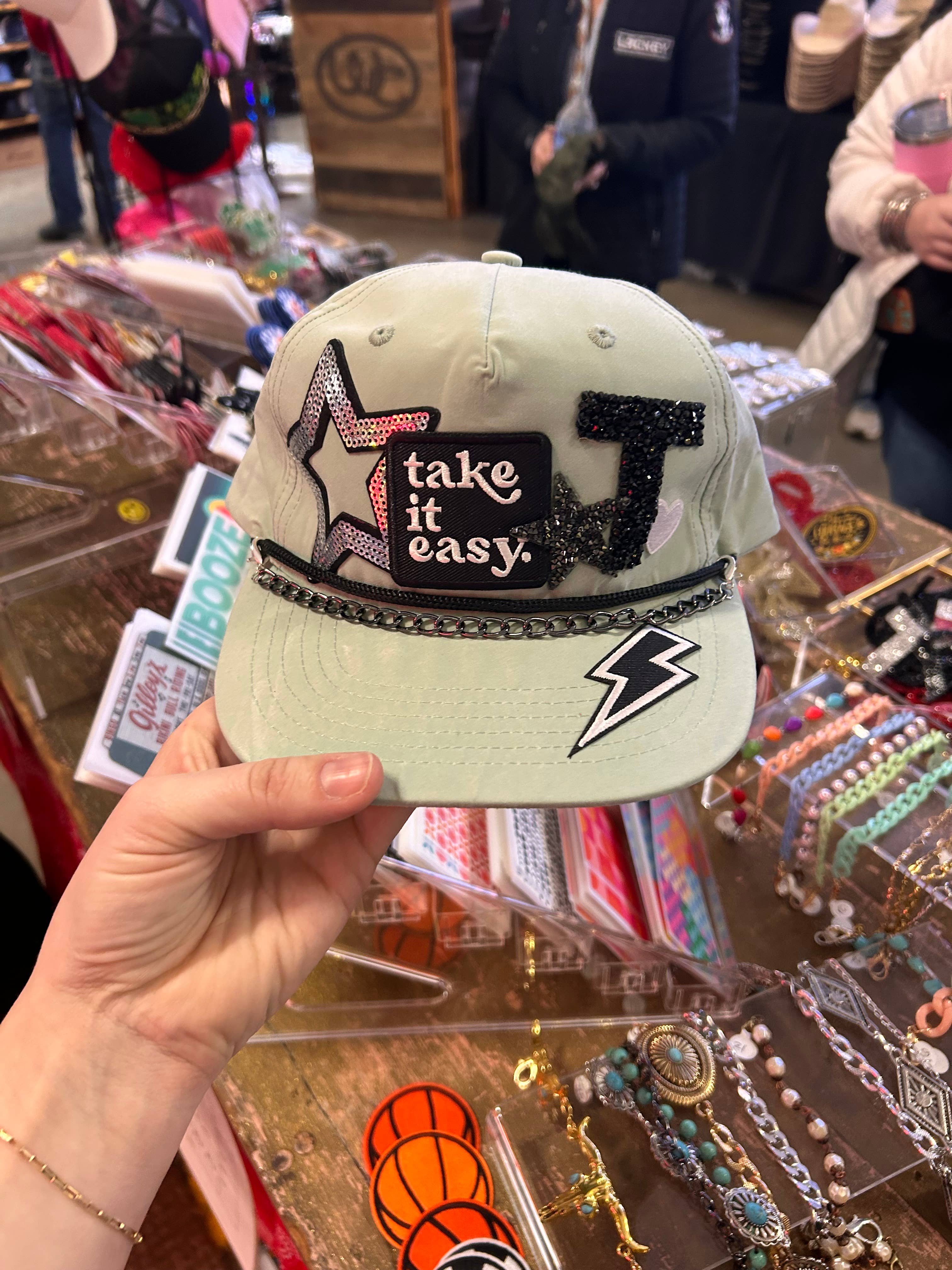 Vibes Hat Company - Wholesale Flat Brim Cap - Unisex - Vibes Retro Rope Hat- Sage | Hat Bar | Blank Caps6