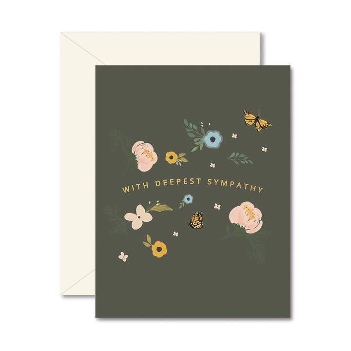 Ginger P. Designs - Wholesale Sympathy Card - With Deepest Sympathy Greeting Card0