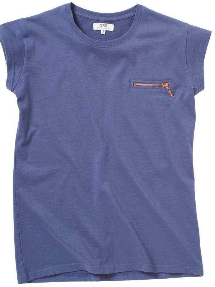 Doven – wholesale T-shirt – women's – Lumia Pocket T-shirt - Ink