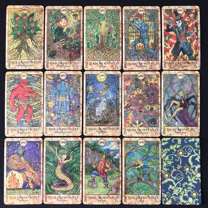 Tarotlandia – Cartas de tarô por atacado – Baralho de Tarô Fantasy World De Luxe Edição Limitada (Samiramay)13