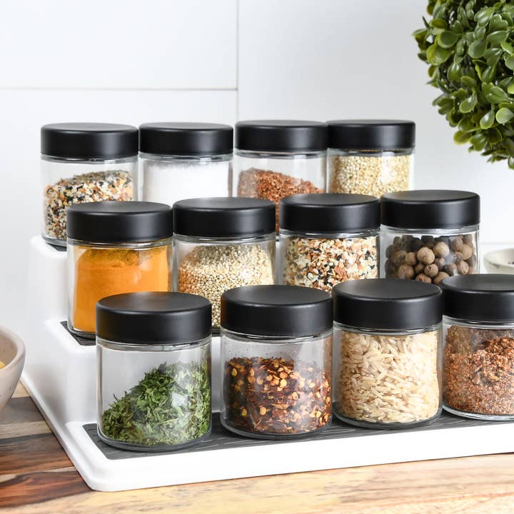 Human Objects® - Wholesale Jar - 3oz/60ml Clear Glass Jar With Black Child Resistant Caps6