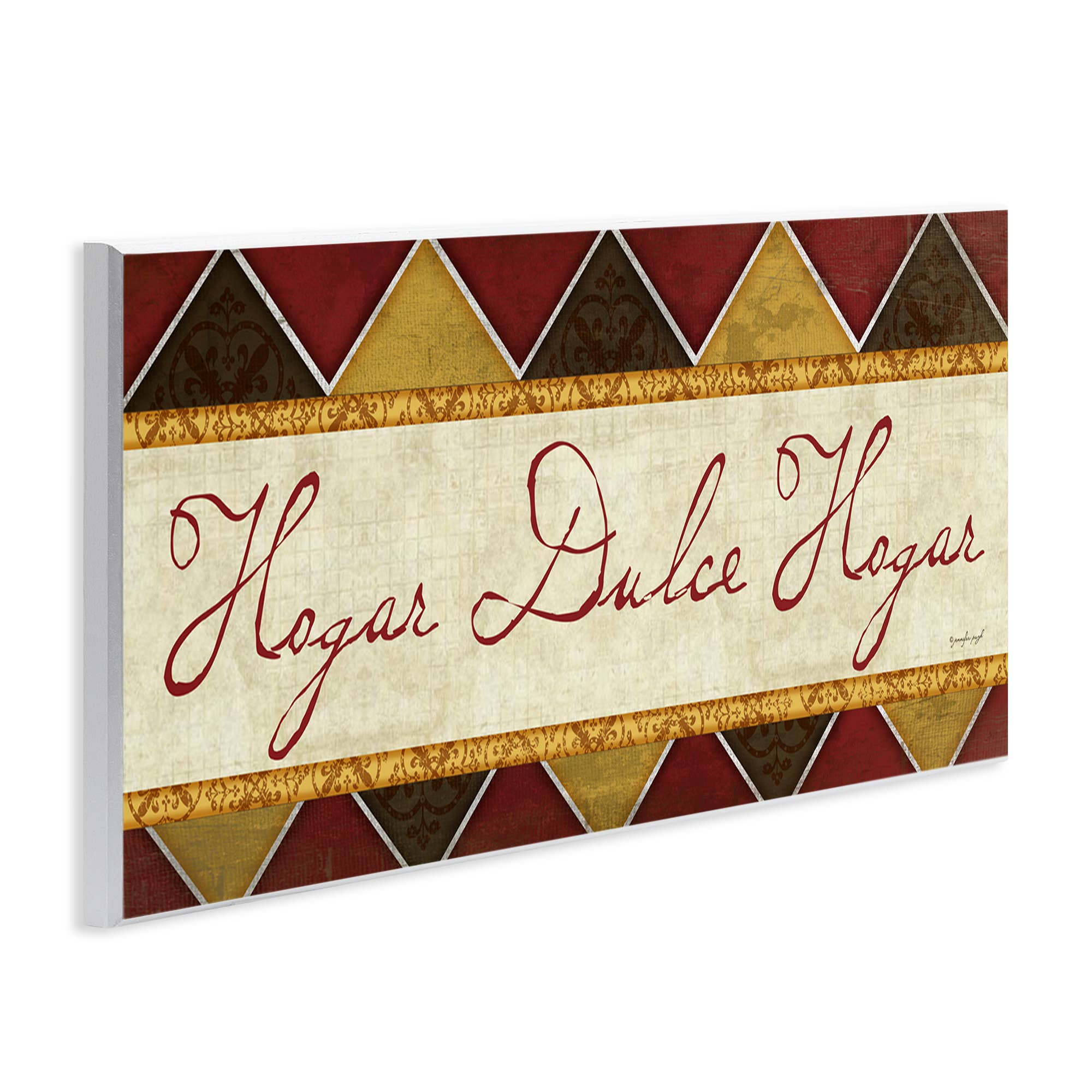 Stupell Industries - Wholesale Wall Decor - Kids & Baby - Hogar Dulce Hogar Patrón Tradicional Wall Plaque Art2