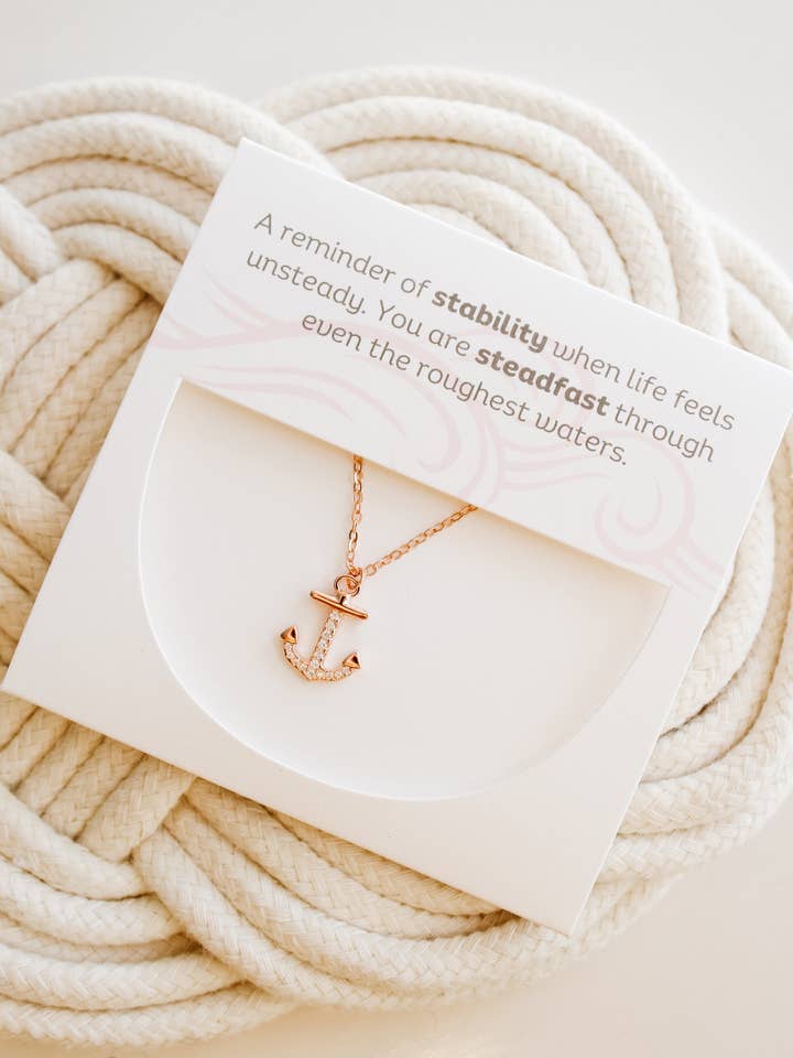 Gracefully Anchored Necklace for wholesale by Sweet Three Designs