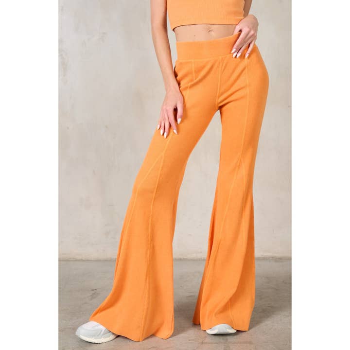 Flare Rib Leggings for wholesale by lalamia