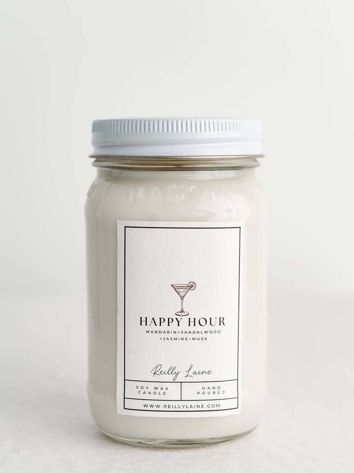 Happy Hour Candle for wholesale by Reilly Laine