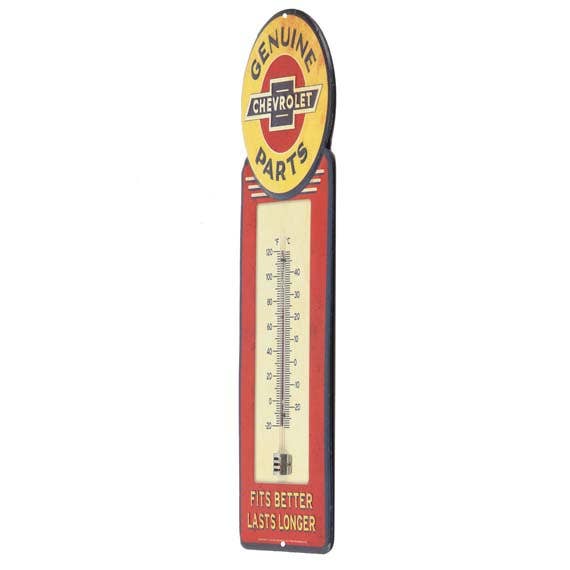 Open Road Brands, LLC - Wholesale Thermometer - Chevrolet Genuine Parts Metal Wall Thermometer1
