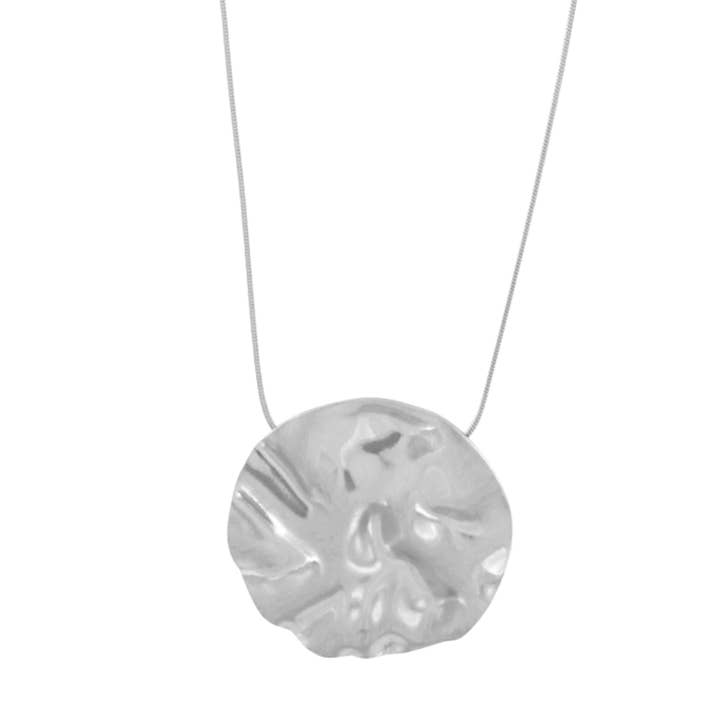 Elysian IN:STORE Adjustable Irregular Curve Necklace Silver Plating for wholesale by Dansk Copenhagen